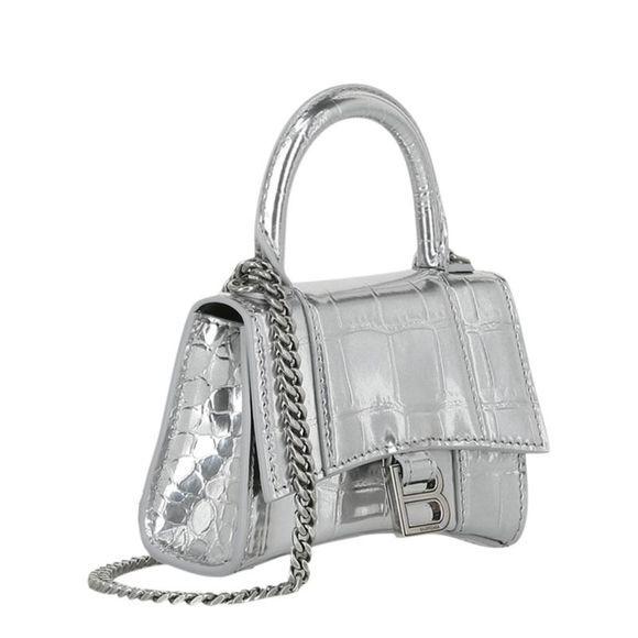 Balenciaga Hourglass Micro Mini Bag With Chain Womens - Picture 2 of 6